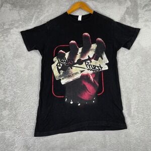 Judas Priest Shirt Mens Medium Black British Steel 2021 Tour Heavy Metal Graphic
